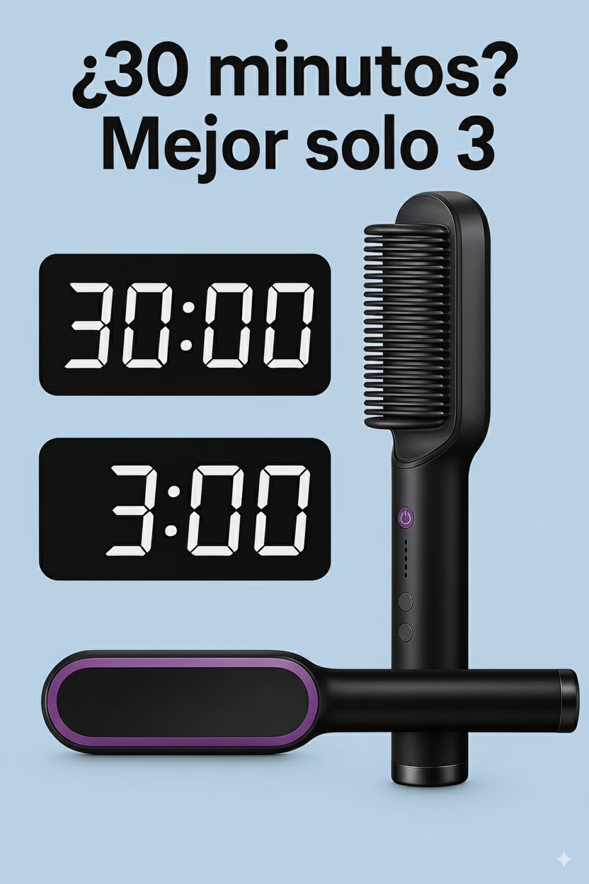 Cepillo Alisador Instantáneo — Liso natural en minutos