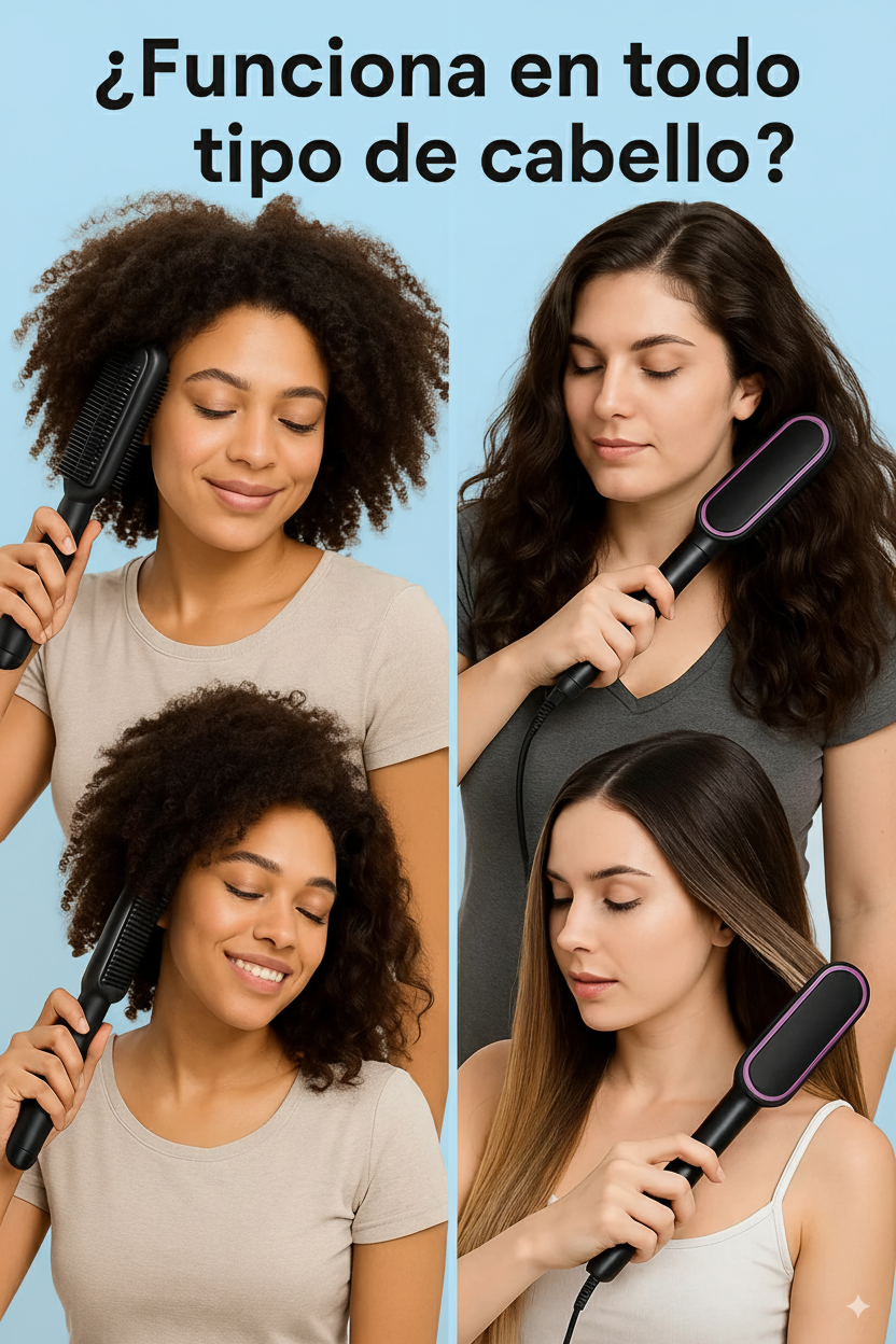 Cepillo Alisador Instantáneo — Liso natural en minutos