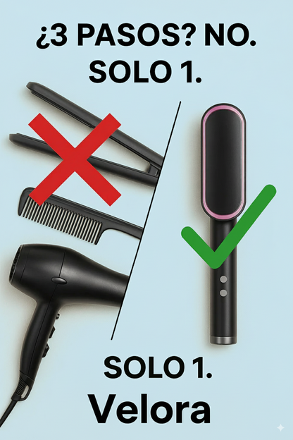 Cepillo Alisador Instantáneo — Liso natural en minutos