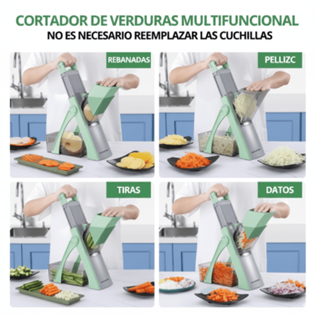 Cortador de Verduras Premium 4 en 1