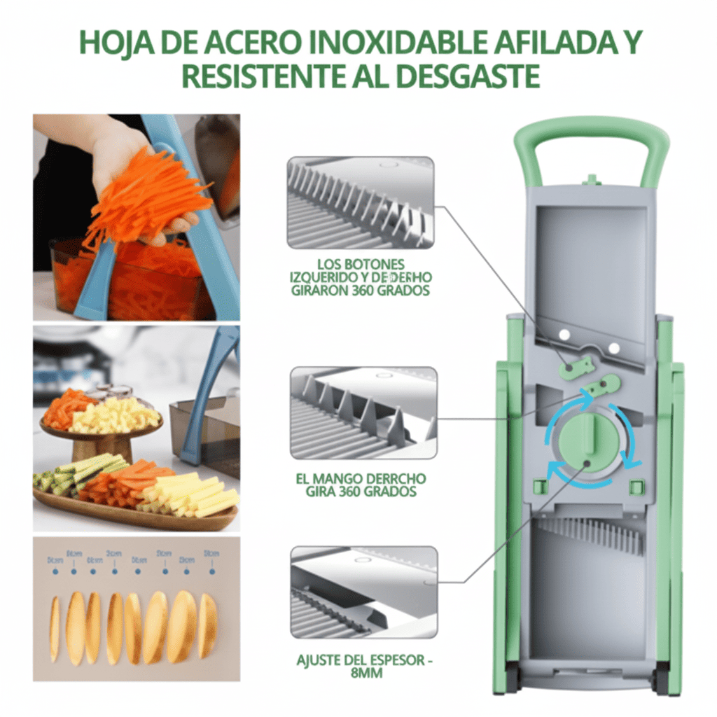 Cortador de Verduras Premium 4 en 1