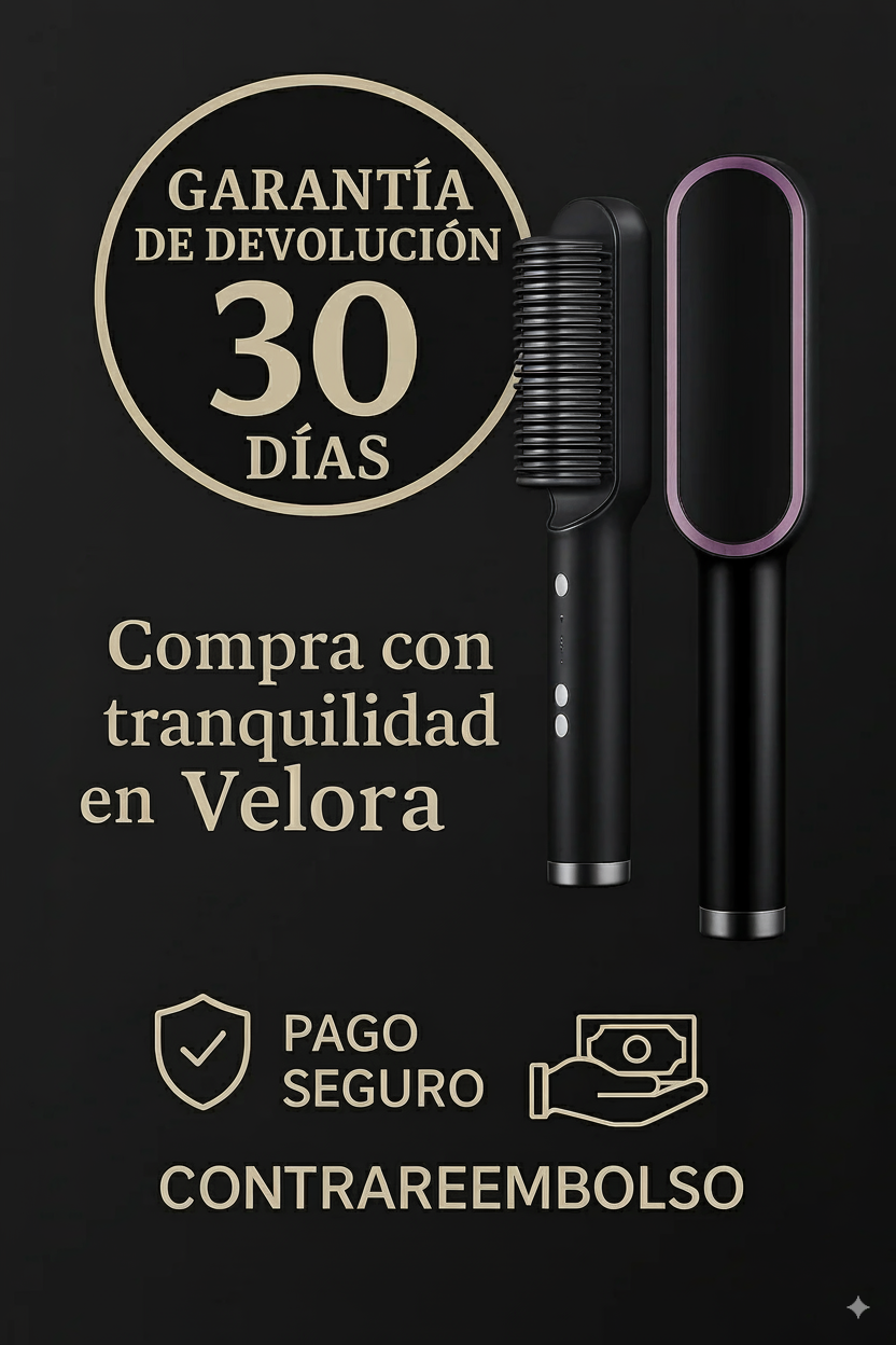 Cepillo Alisador Instantáneo — Liso natural en minutos